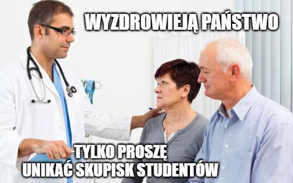 Ordynator oddziału zakaźnego króciutko podsumował studentów medycyny świętujących brak zajęć