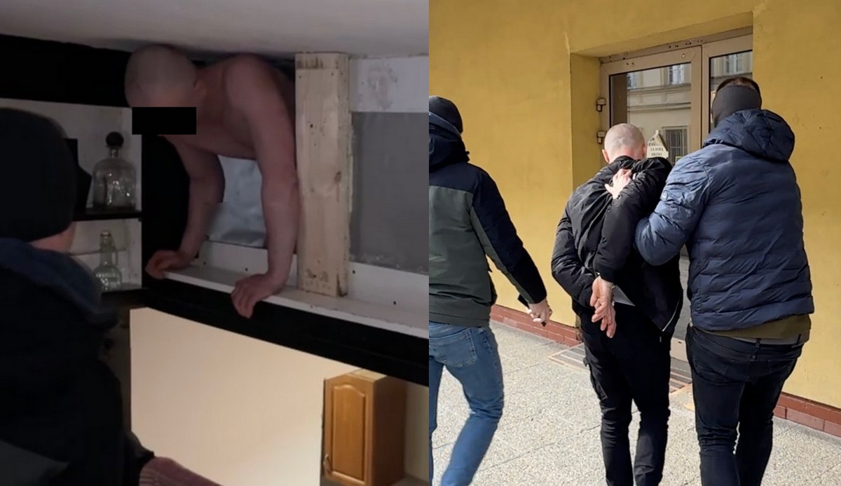 Otwock: poszukiwany mężczyzna zbudował sobie ukrytą "mikrokawalerkę" w mieszkaniu swojej partnerki, żeby uniknąć odsiadki