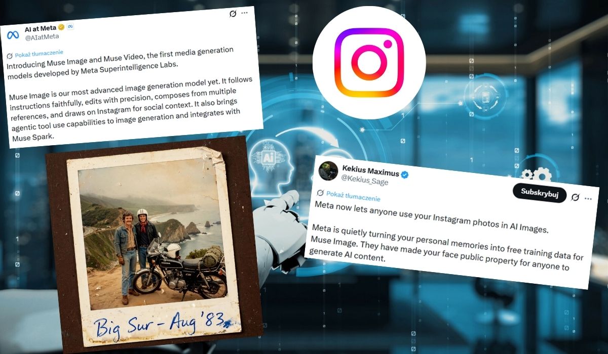 Meta pozwoliła sobie zaciągnąć publiczne zdjęcia użytkowników Instagrama do trenowania AI