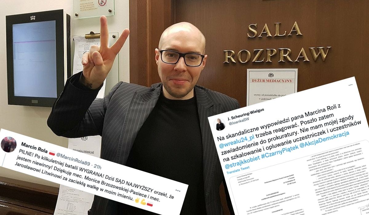 Marcin Rola wygrał w Sądzie Najwyższym i nie poniesie konsekwencji za rant o "feminazistkach" na Czarnym Marszu
