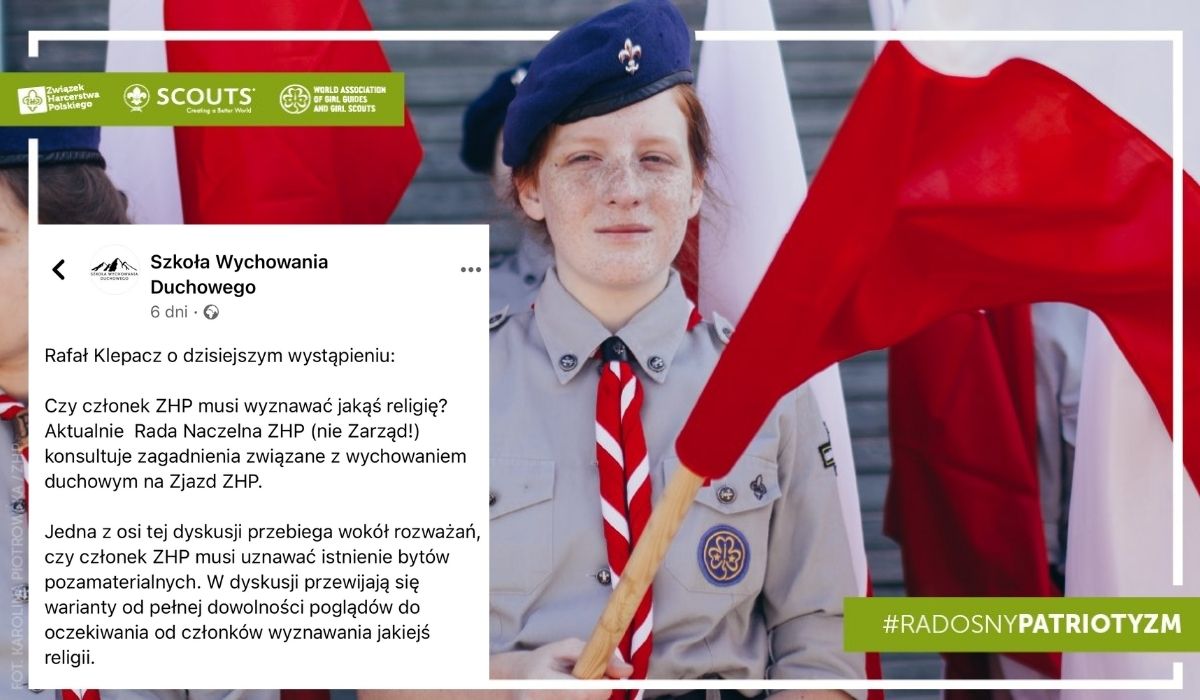 Rada Naczelna ZHP zastanawia się, czy harcerzem może być osoba niewierząca