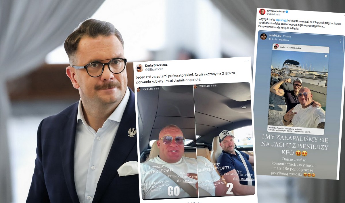 Łukasz Mejza z PiS pochwalił się bicepsem i znajomością z "Wielkim Bu", skazanym za porwanie