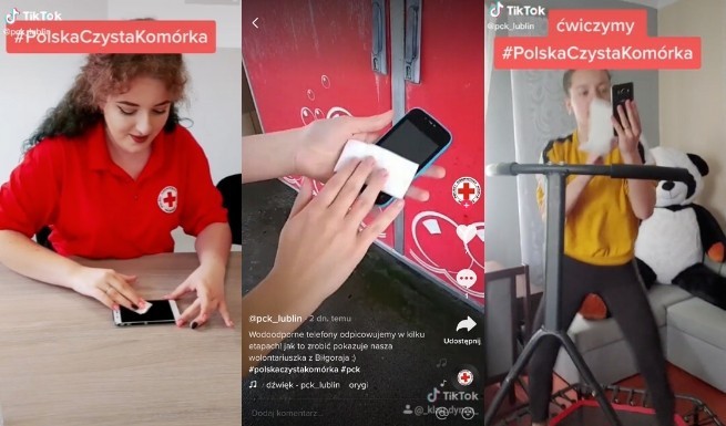 Polski Czerwony Krzyż z kampanią na TikToku: dezynfekuj telefon