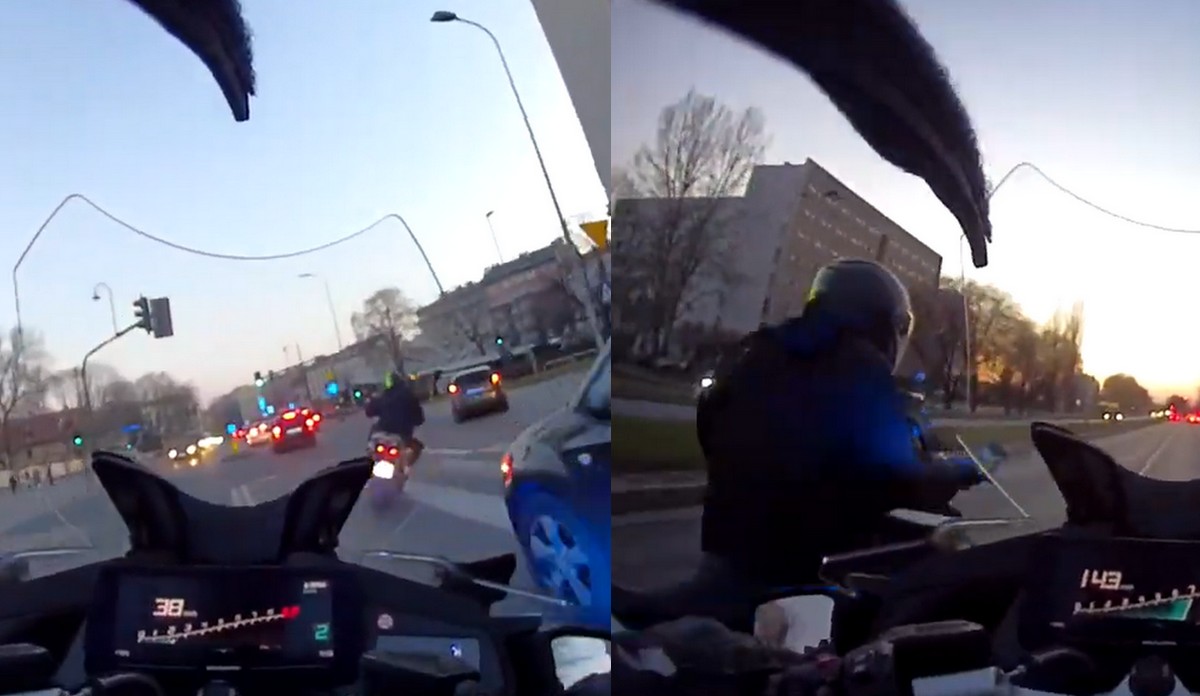 Kraków: policja nagrała pościg za upartym motocyklistą, który wykręcił aż 222 punkty karne i mandaty na 14 tys. zł