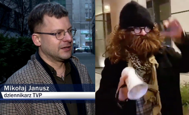 TVP odcina się od dziennikarza, który prowokował protestujących