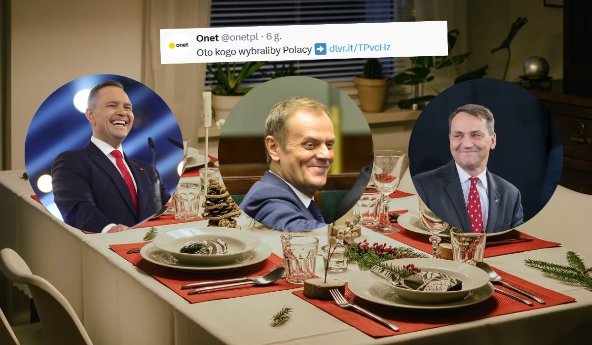 Sondaż: gdyby polityk miał dołączyć do Wigilii, mile widziani byliby Nawrocki, Tusk i Sikorski