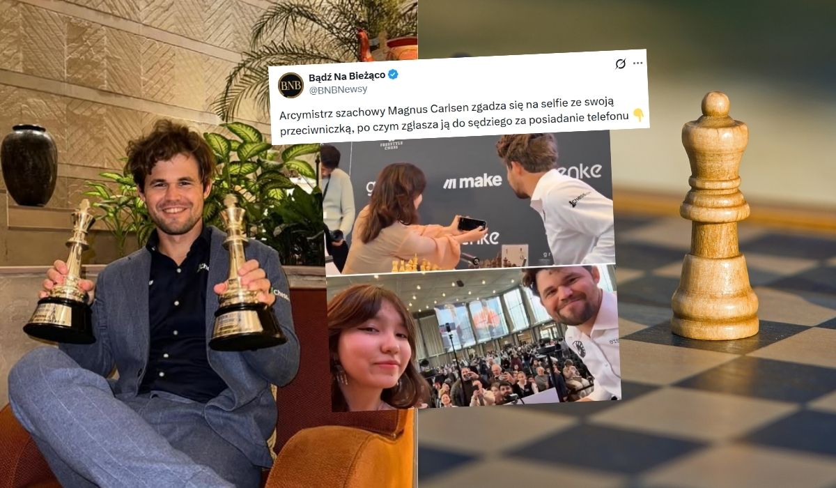 Arcymistrz szachowy Carlsen zrobił sobie zdjęcie z fanką, a później doniósł na nią za posiadanie telefonu na turnieju