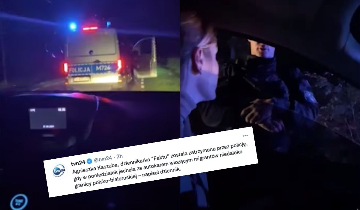 Dziennikarka Faktu została zatrzymana za jechanie za Strażą Graniczną i opisywanie ich działań