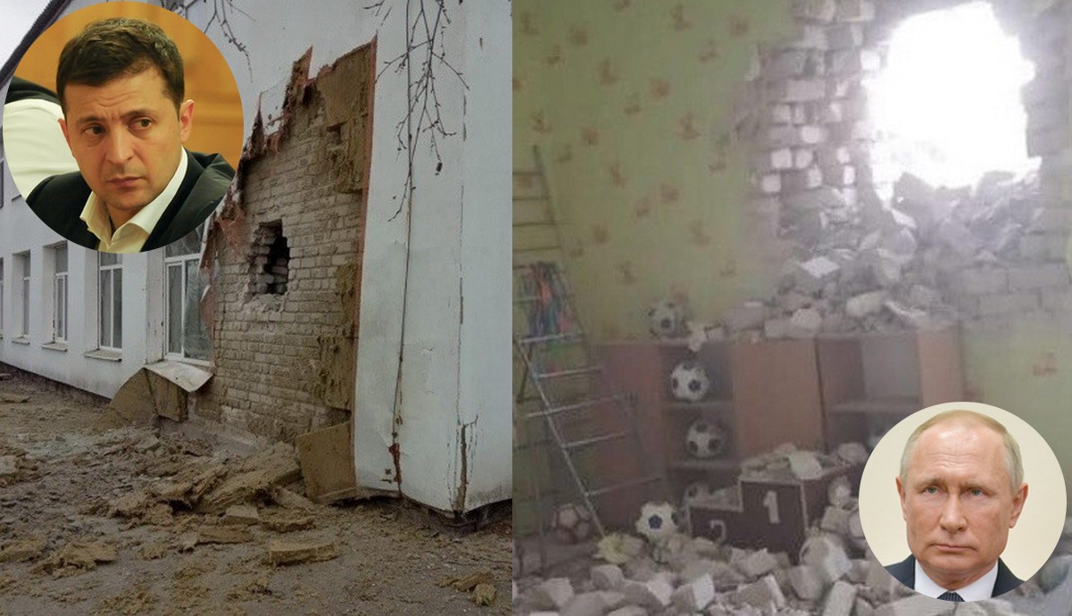 Niby-pokój: Ukraina atakowana pomimo rozejmu, rosyjski pocisk trafił w przedszkole, winą obarczani separatyści