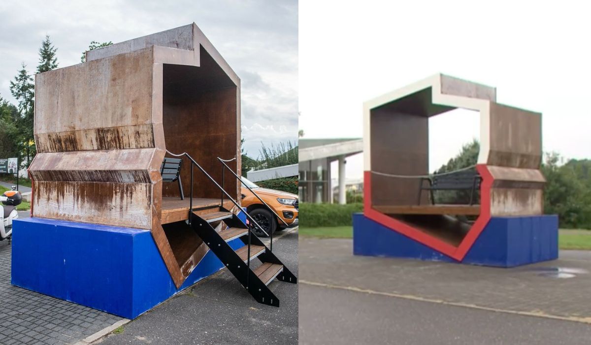 "Patriotyczna ławka" za 100 tys. zł nie przetrwała próby pierwszego deszczu