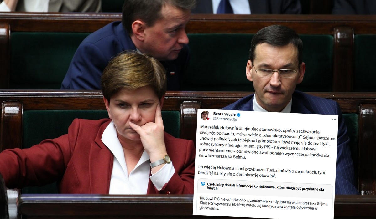 Beata Szydło oburzona weryfikowaniem jej wpisów na Twitterze