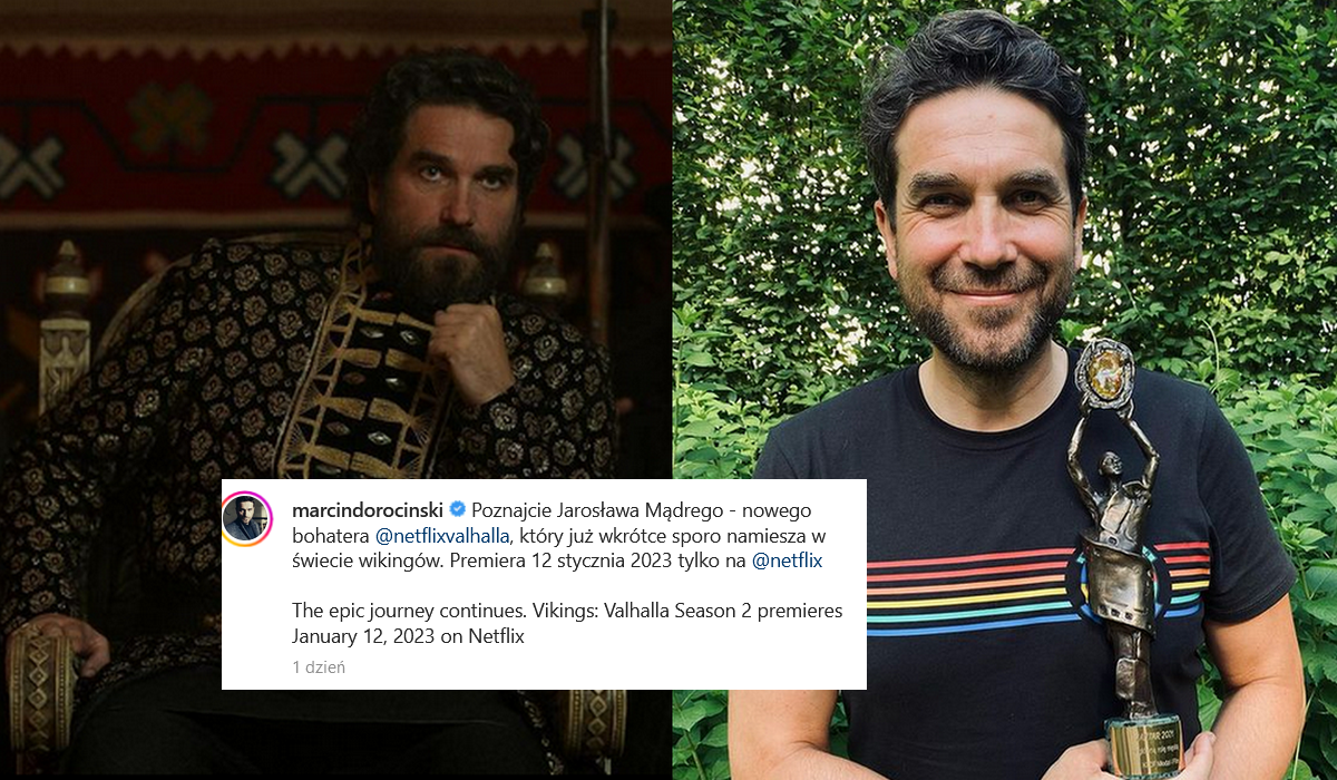 Marcin Dorociński dostał kolejną rolę w dużym tytule, tym razem "Wikingowie: Walhalla"
