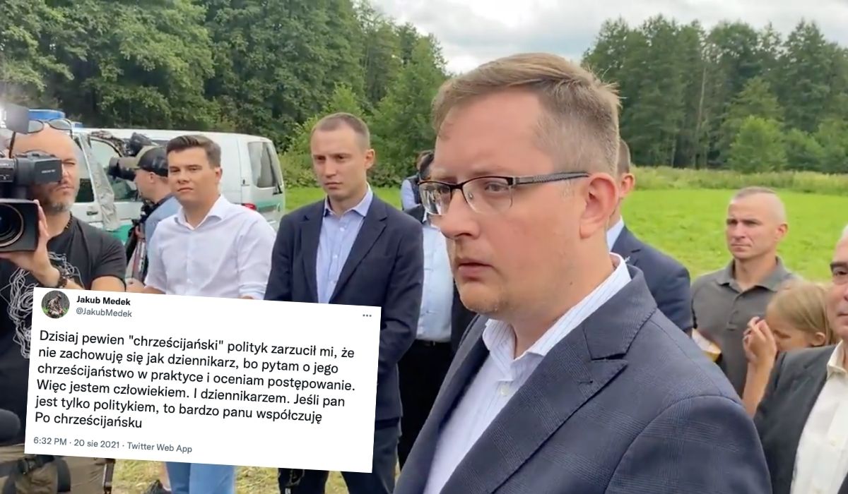 Dziennikarz TOK FM przerwał wystąpienie Roberta Winnickiego i wyzwał go od tchórzy