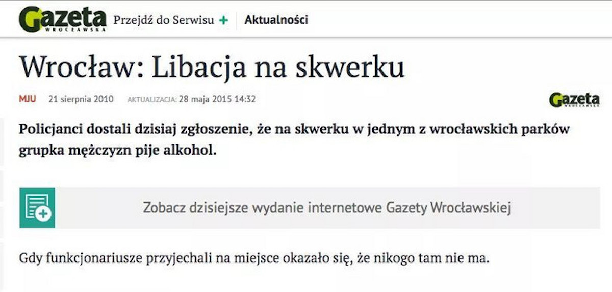 Kulisy "Libacji na skwerku": to część dziennikarstwa na akord, byle spełnić normy
