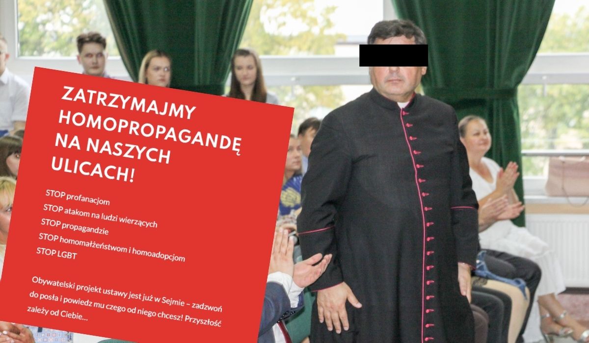 Ksiądz znany z akcji "Stop LGBT" oskarżony o mol*stowanie, ofiarami czterej mężczyźni