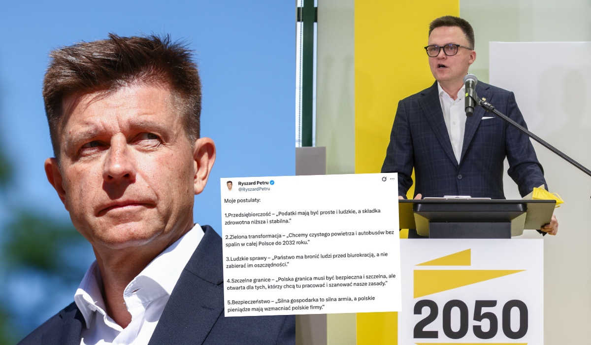 Petru obiecuje, że pod jego rządami Polska 2050 będzie miała nawet 10% poparcia