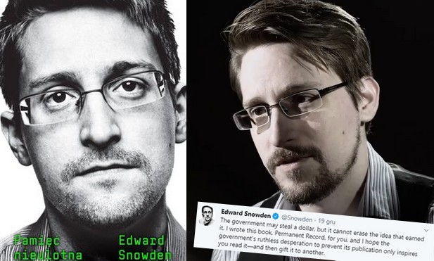 Rząd USA ma prawo do wszystkich zysków ze sprzedaży książki Edwarda Snowdena
