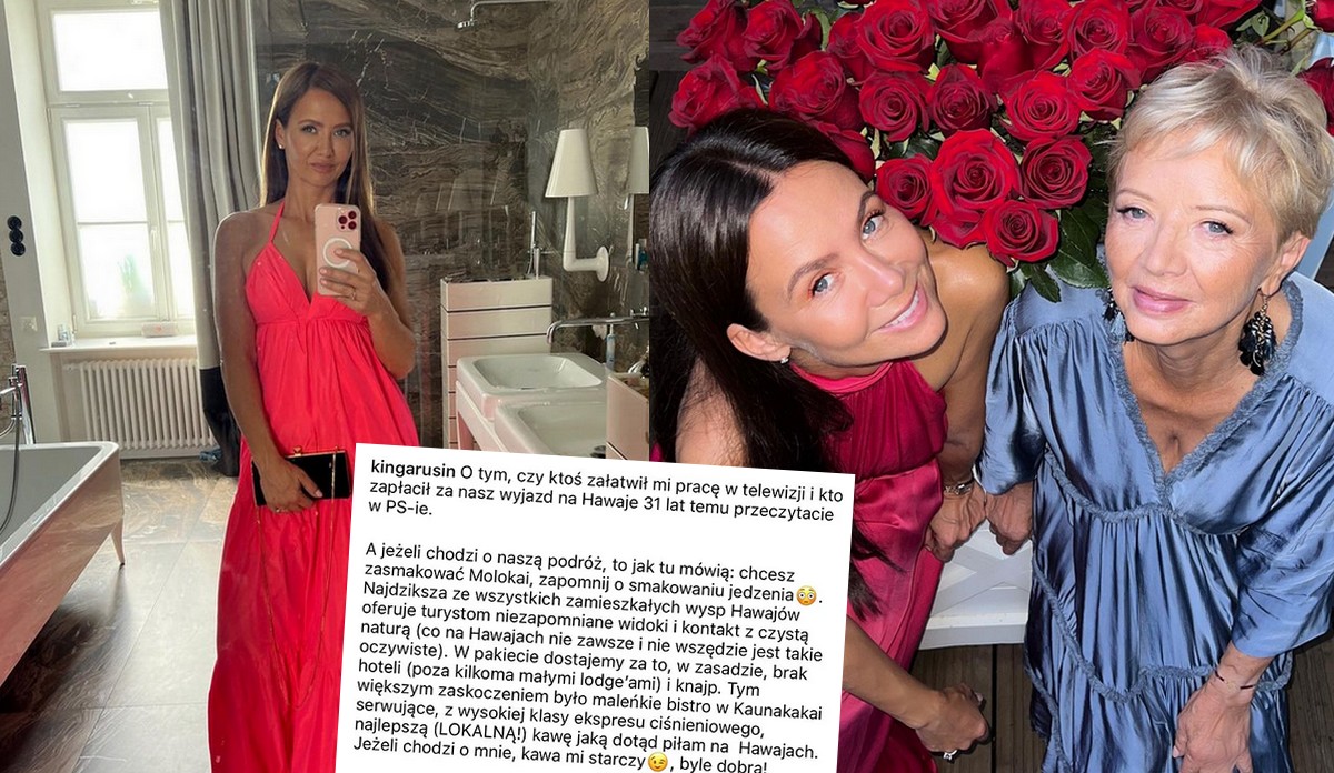 Kinga Rusin tłumaczy, że nie jest resortowym dzieckiem, tylko miała mamę pracującą w USA