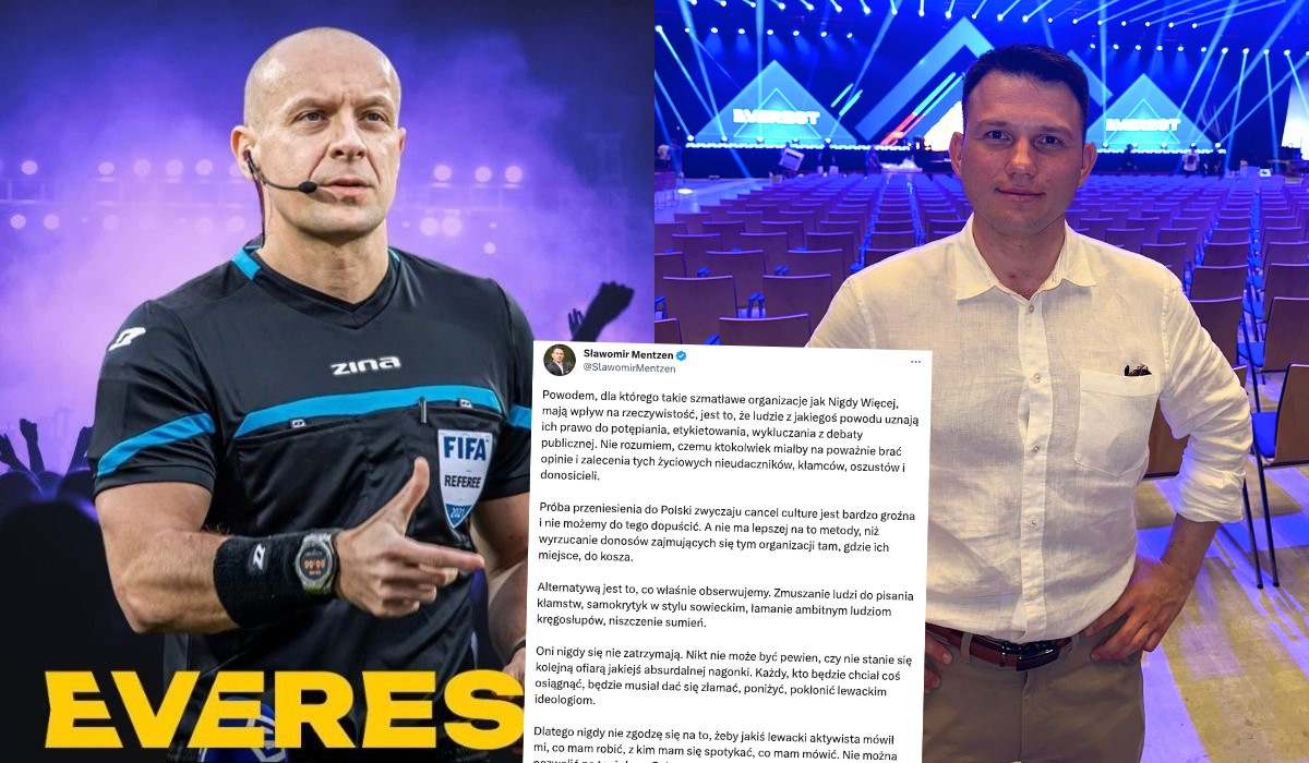Mentzen rozżalony o Marciniaku: "jeżeli ktoś pisze, że nie wiedział, na jakie wydarzenie idzie, to kłamie" 