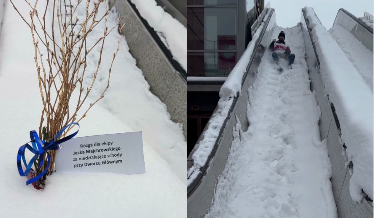 Mieszkańcy Krakowa śmieszkują z wiecznie nieruchomych ruchomych schodów