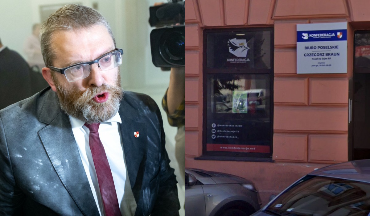 Grzegorz Braun musi pożegnać się z biurem poselskim, bo miasto wypowiedziało mu umowę