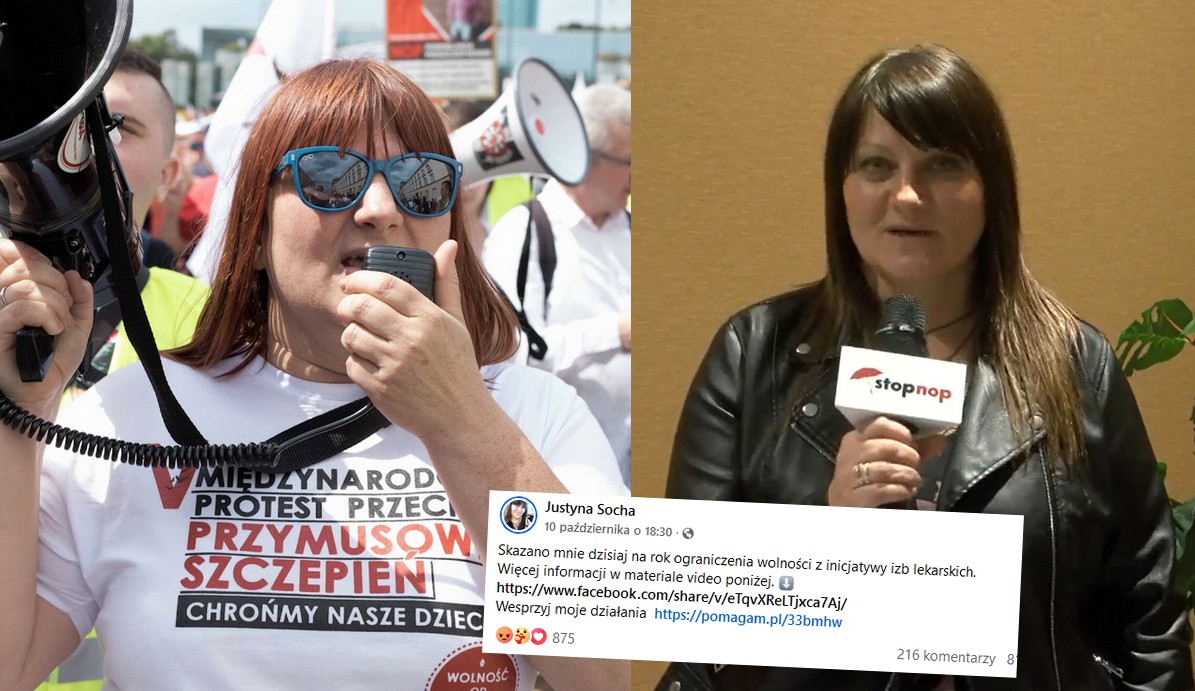 Justyna Socha alarmuje, że została skazana na prace społeczne i musi zapłacić na 20 000 zł nawiązki