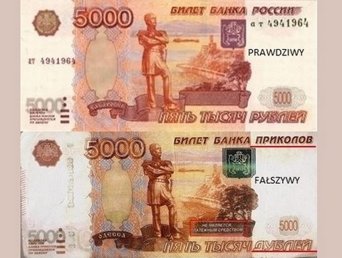 Rosjanin pokazał pieniądze z gry planszowej jako dowód, że stać go na pobyt w Polsce