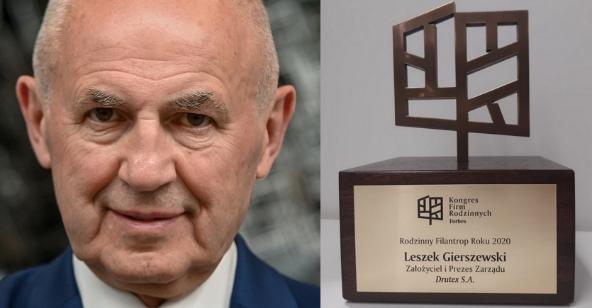 Forbes: filantropem roku okazał się być prezes Drutexu