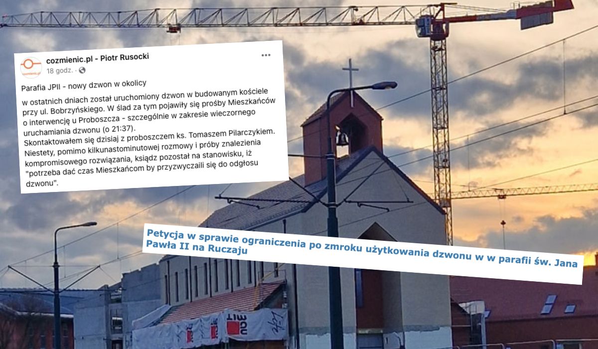 Kraków: mieszkańcy skarżą się, że dzwon w nowym kościele bije codziennie o 21:37 i nie daje im spać