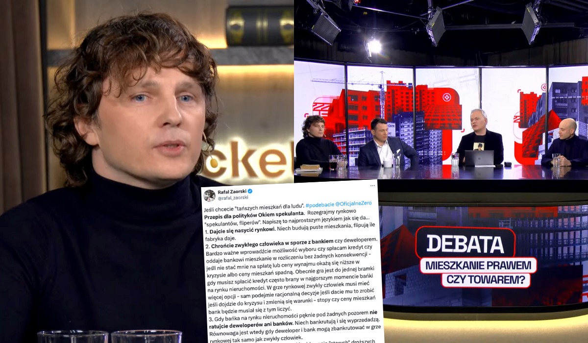 Zaorski proponuje uporać się z kryzysem mieszkaniowym i flipperami, wykorzystując wolny rynek i kapitalizm
