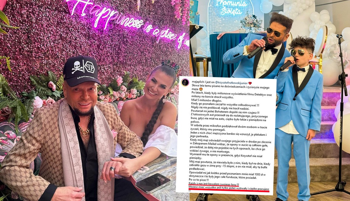 Żona Rutkowskiego wspomina milionowe długi i biedę, z jakiej udało im się wyjść