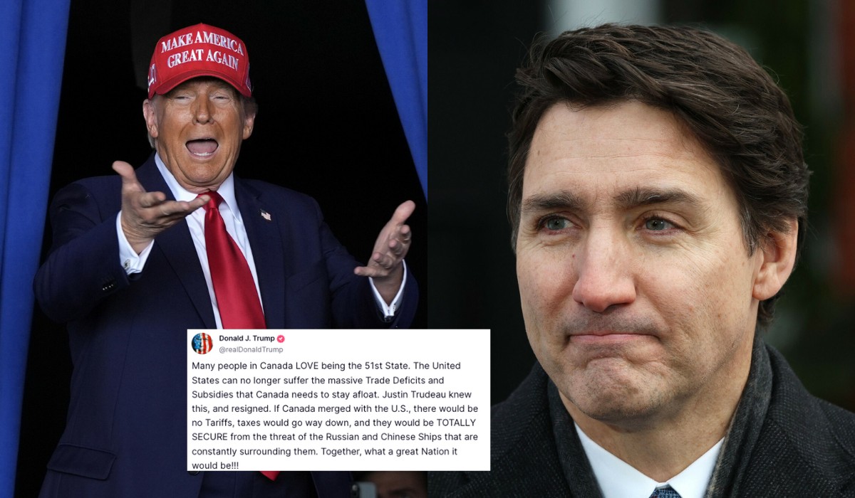 Donald Trump reaguje na rezygnację Justina Trudeau: zostańcie naszym 51. stanem
