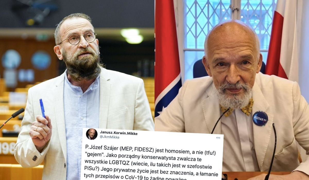 Korwin tłumaczy, dlaczego to ok, że węgierski polityk anty-LGBT był na gejowskiej orgietce