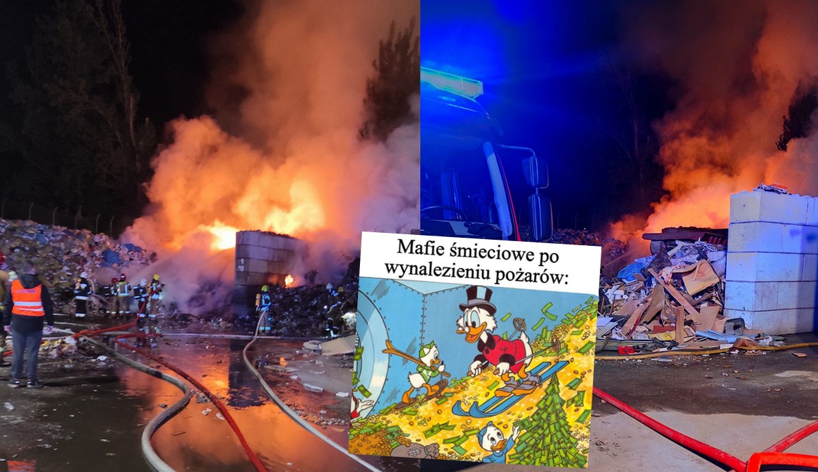 Kolejny pożar, kolejne składowisko odpadów, tym razem w Czechowicach-Dziedzicach
