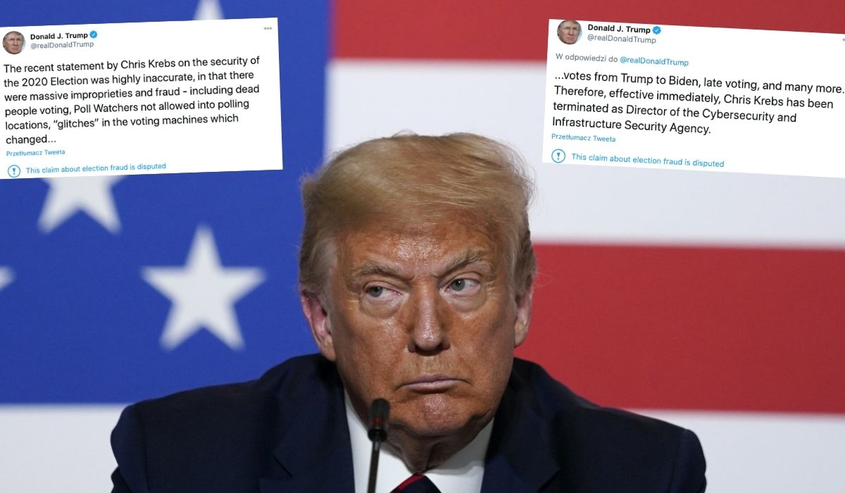 Trump zwolnił szefa Agencji Cyberbezpieczeństwa, bo ten twierdził, że z wyborami wszystko było gites majonez