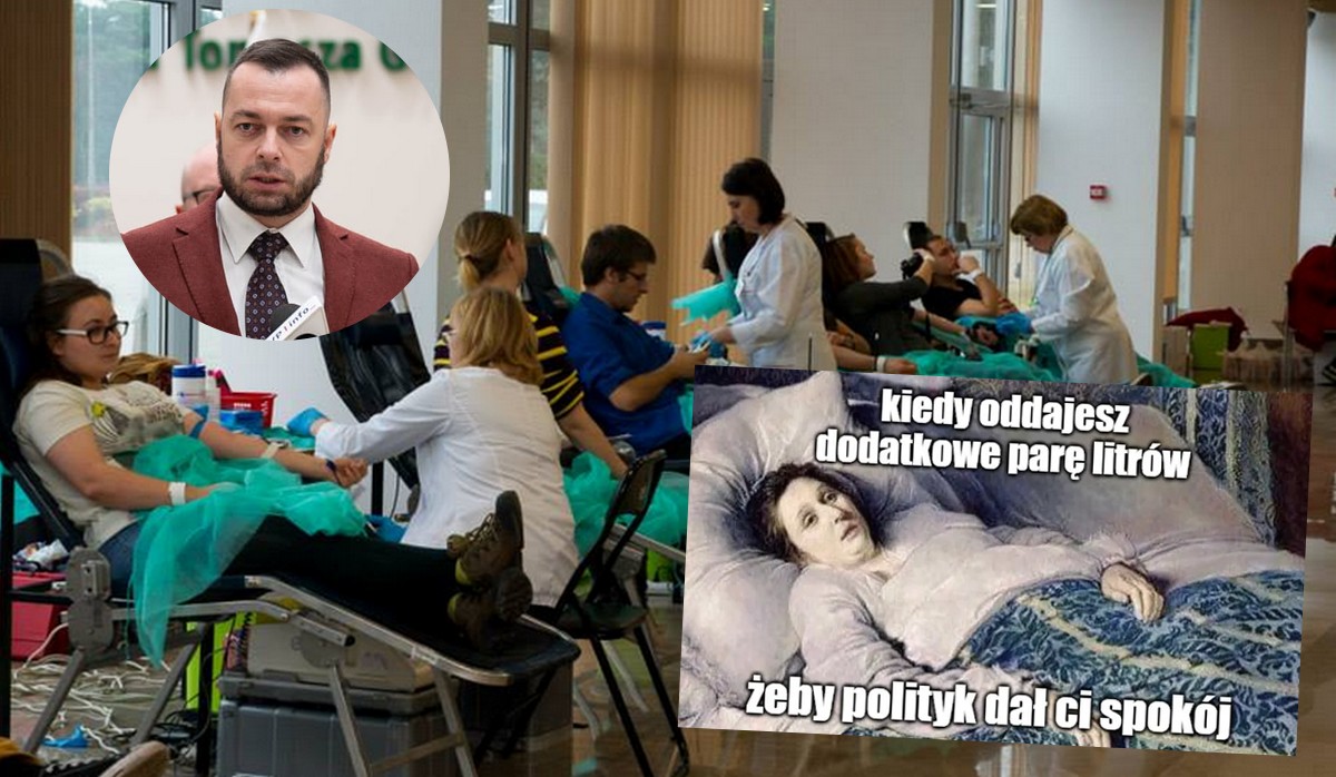 Poseł Trzeciej Drogi alarmuje, że krwiodawcy nadużywają wolnego i się lenią