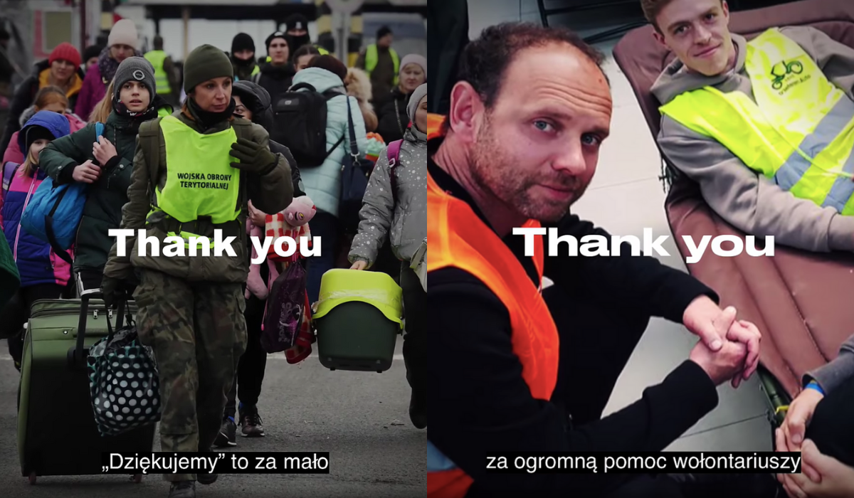 Ukraińcy nagrali wzrusiowy film dziękujący za polską pomoc i każdy, kto jakoś pomógł, powinien obejrzeć