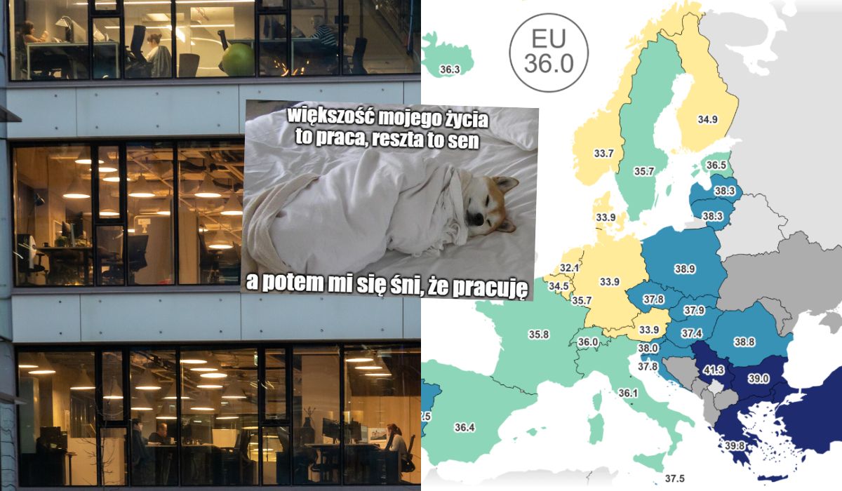 Eurostat: Polacy wciąż wśród najdłużej pracujących narodów w UE, trzecie miejsce pod względem przepracowanych godzin