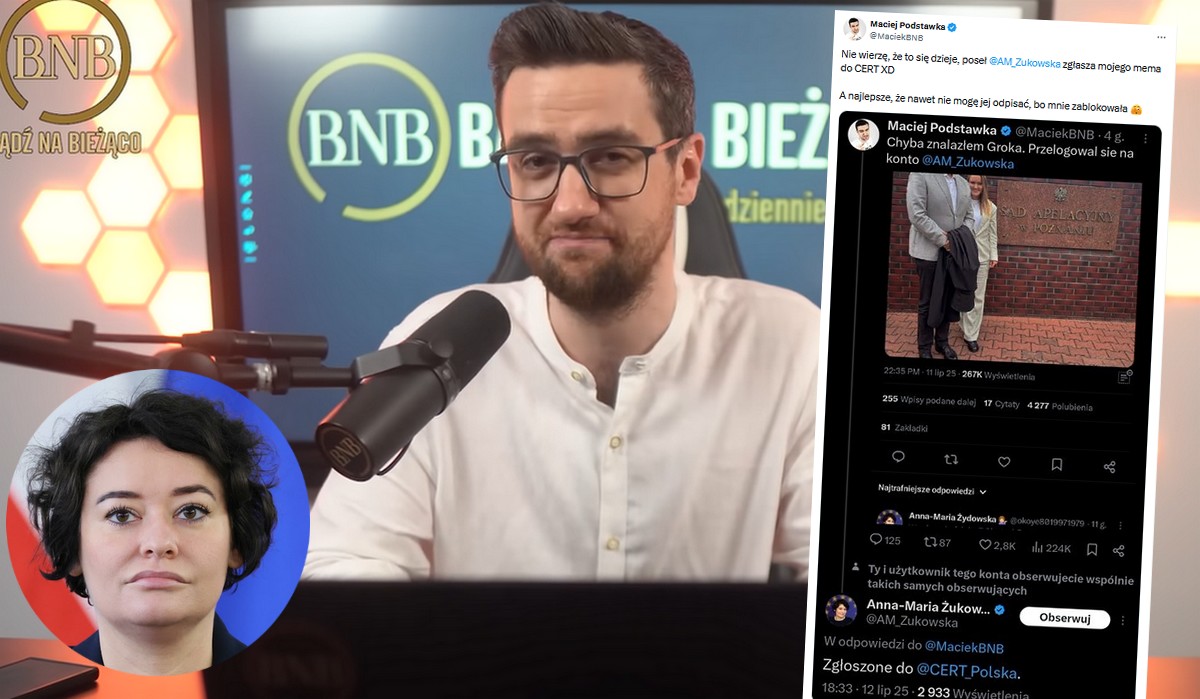 Youtuber Maciej Podstawka podał fejka, uparł się, że to mem i nie wierzy, że może ponieść konsekwencje