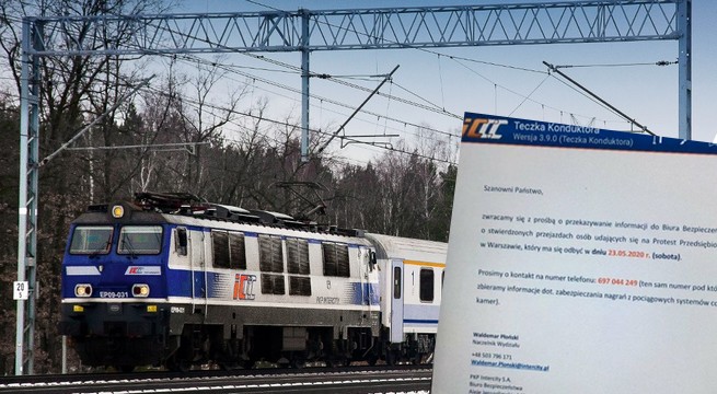 PKP Intercity tłumaczy się z liczenia przedsiębiorców jadących na protest: "dbamy o komfort pasażerów"