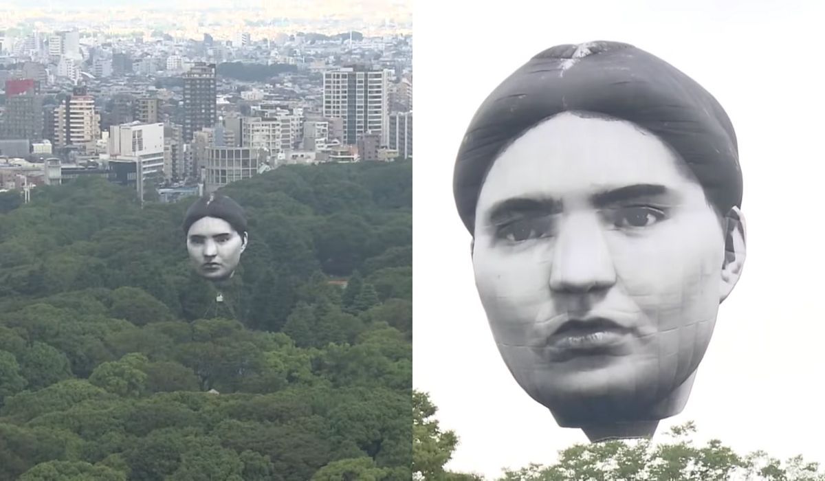 Życie Japończyków stało się jeszcze dziwniejsze przez latające głowy, część projektu artystycznego