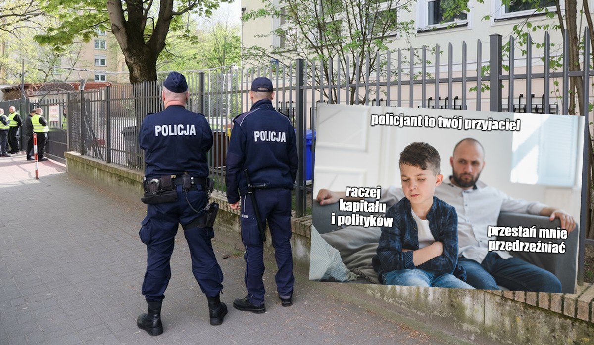 Policja prowadzi kampanię "nie strasz dziecka policjantem", żeby dzieci nie bały się prosić o pomoc