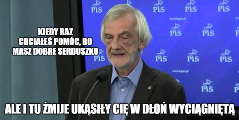 Terlecki smutno patrzy i mówi, że tak w ogóle, to podwyżki były inicjatywą opozycji