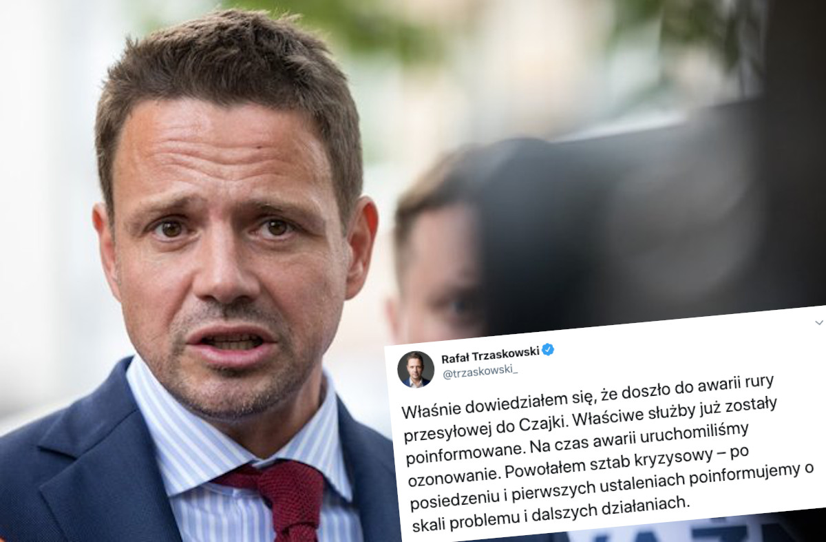 Doszło do awarii rury przesyłowej w oczyszczalni Czajka, znowu