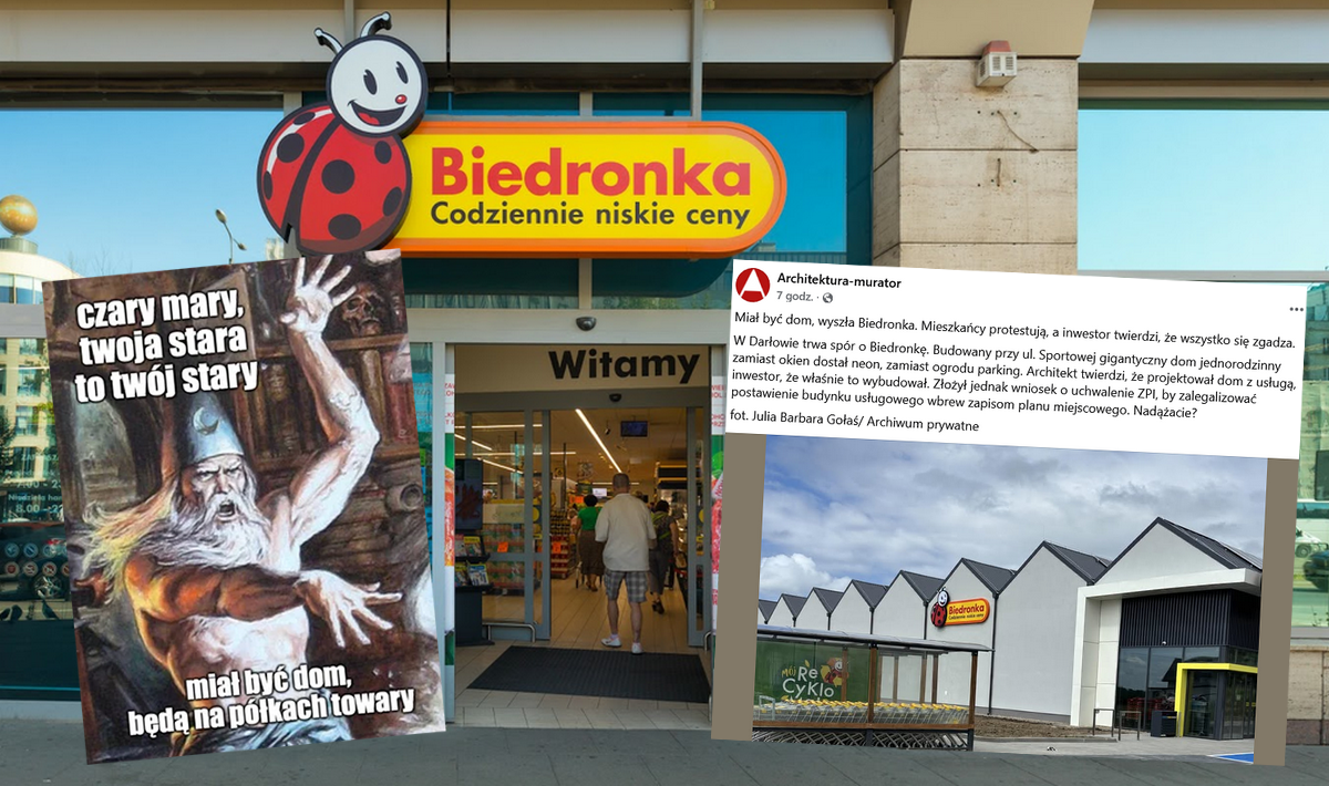 Darłowo: inwestor budował dom z ogrodem, ale wyszła Biedronka z parkingiem