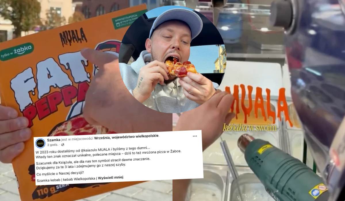 Restauracja pozbywa się swojej naklejki "Muala" od Książula, bo nie chce być kojarzona z mrożonkami z Żabki