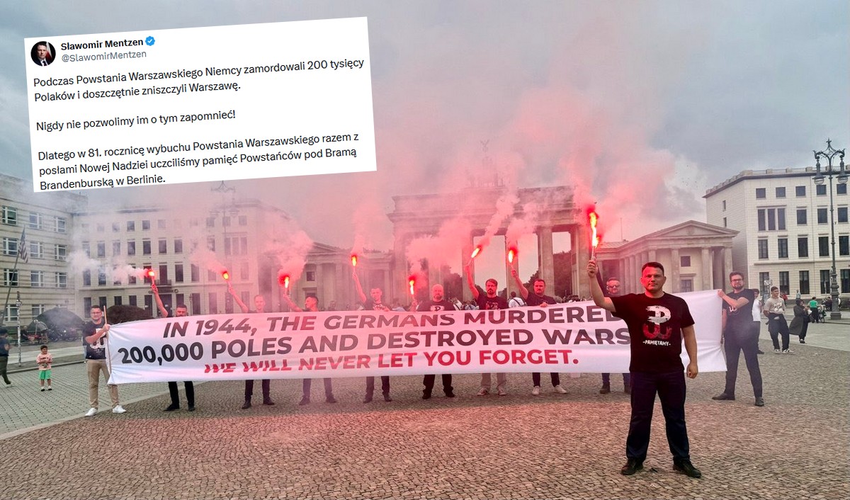 Konfederacja świętowała rocznicę Powstania Warszawskiego happeningiem w Berlinie