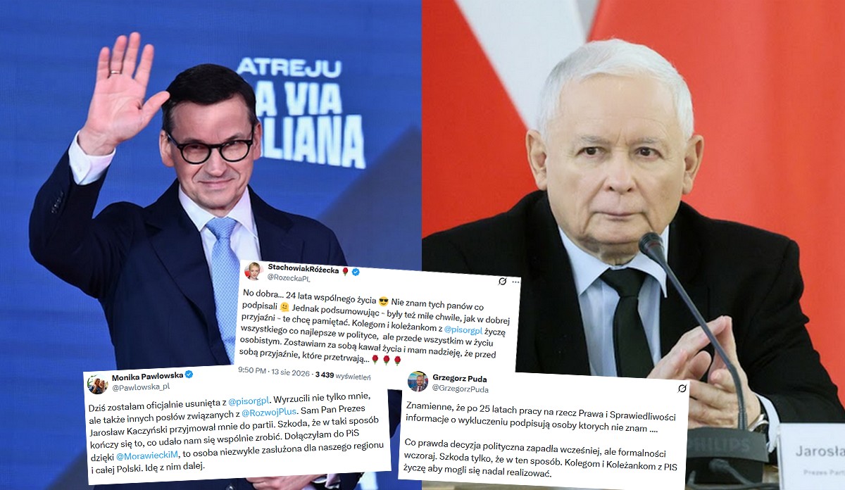 Morawiecki i spółka oficjlanie wyrzuceni z PiS za ciężkie naruszenie statutu partii