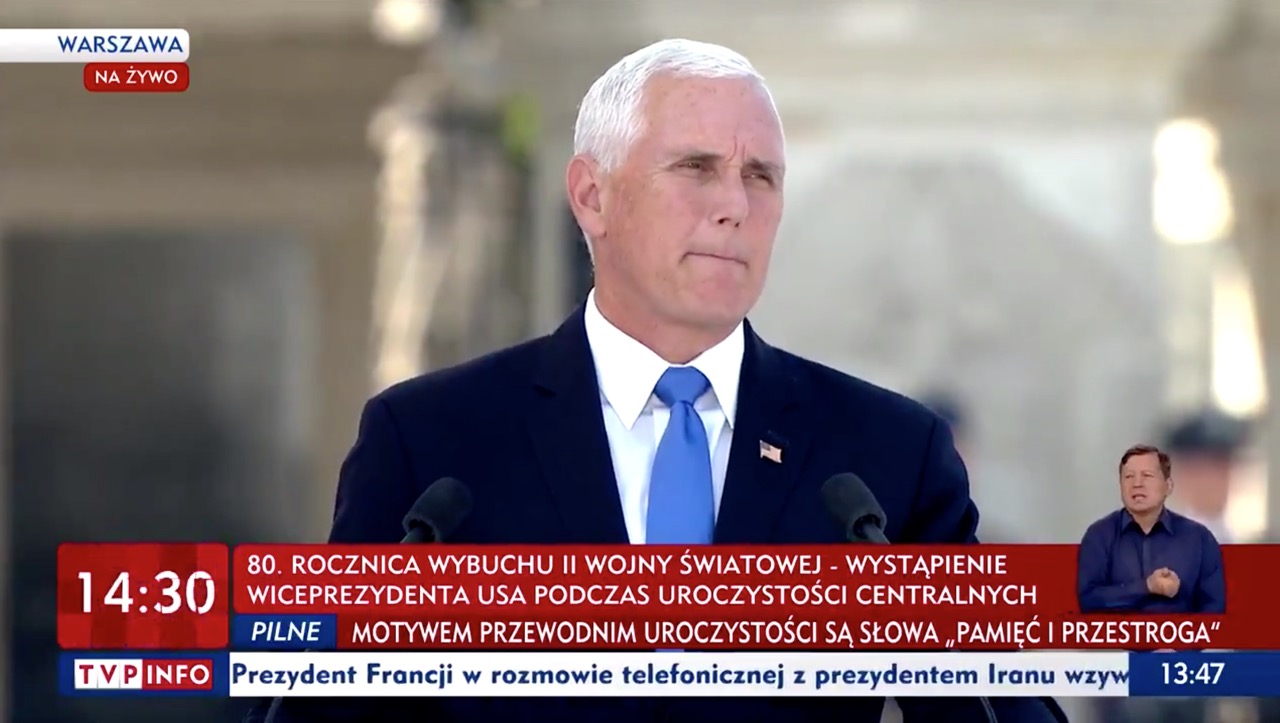 Mike Pence w Warszawie: Ameryka kocha Polskę i Polaków