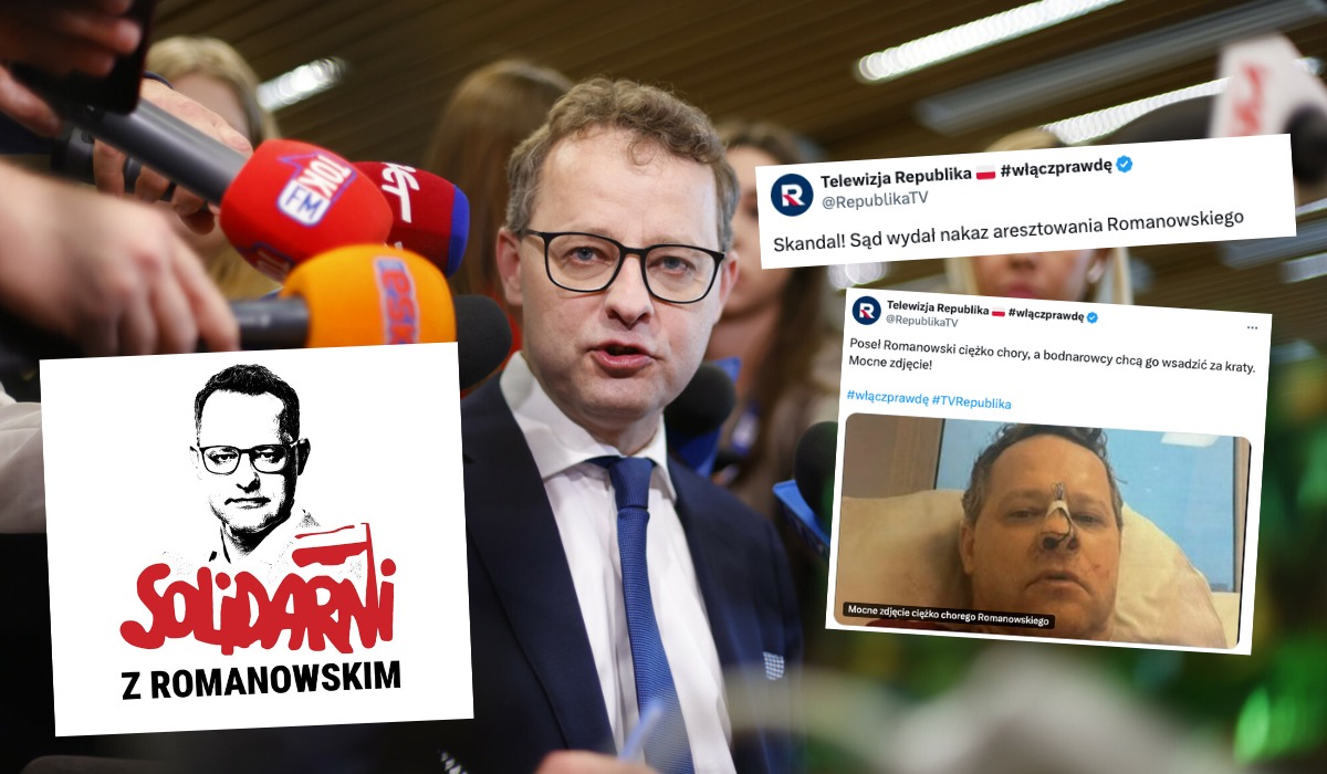TV Republika przerażona aresztowaniem Romanowskiego, piszą o skandalu, reżimie i "bodnarowcach"